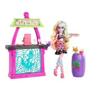 Monster High Lagoona Blue Scare-Adise Island Snack Shack, 11 piece Set
